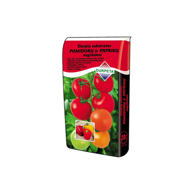 Durpių substratas pomidorams/paprikoms Durpeta, 20l
